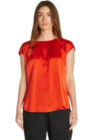 Philosophy Blues Original Blouses, female, , 2XL, Silk and Jersey Draped Top