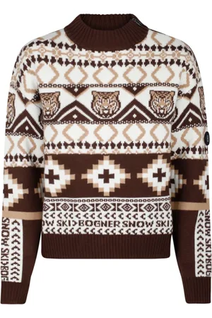 Bogner Beige and Jacquard Jumper