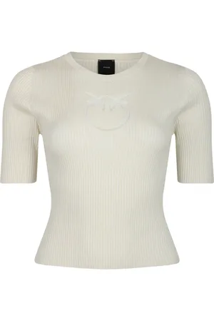 Pinko Love Birds Ribbed Top