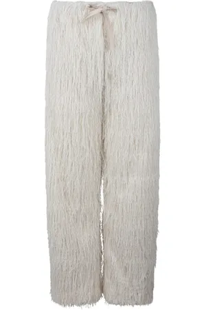 DARKPARK Straight Trousers, female, , XS, Fringe Paper Bag Trousers