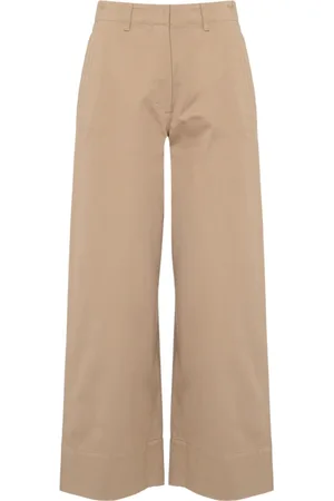 Max Mara Wide Trousers, female, , M, Cotton Wide Leg Trousers