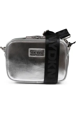 DKNY Silver Casual Eco-Leather Shoulder Bag