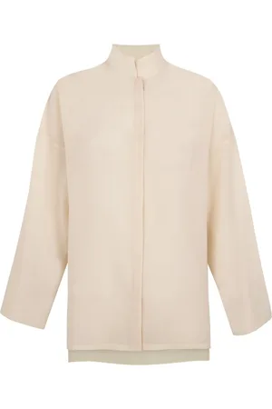 Cortana Shirts, female, , L, Soles, ivory cotton voile shirt