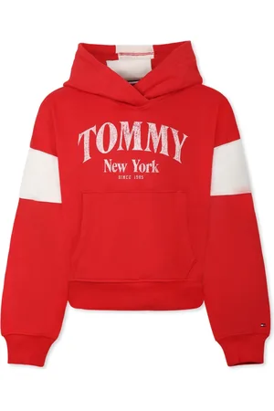 Tommy Hilfiger Sweatshirts, unisex, , 12 Y, Crop Sweatshirt with Vintage Logo