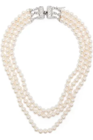 Alessandra Rich Pearl Necklace Set for Three Rounds