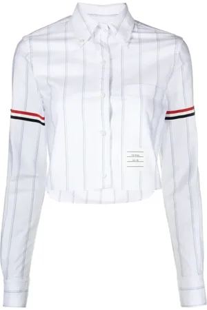 Thom Browne Striped Cropped Shirt