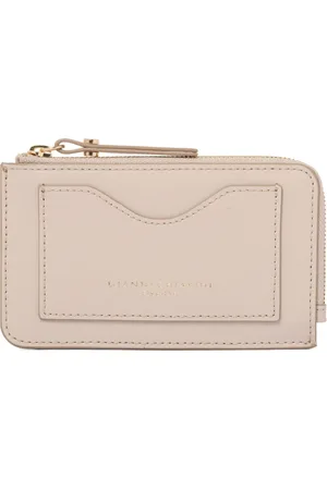 Gianni chiarini Wallets & Cardholders, female, , ONE SIZE, Cream Leather Zip Wallet