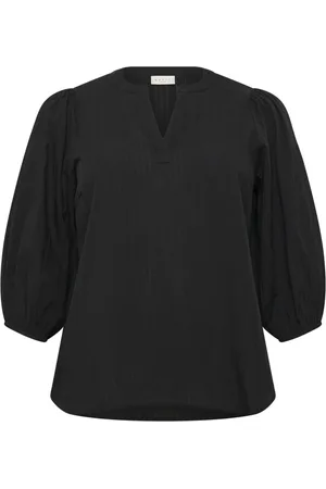 Kaffe Deep Blouse with ¾ Sleeves