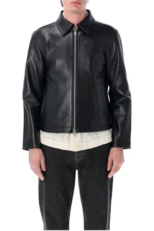 Sunflower Leather Jacket Point Collar Zip