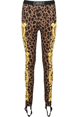 VERSACE Leopard Barocco Legging Autumn-Winter Collection 2024
