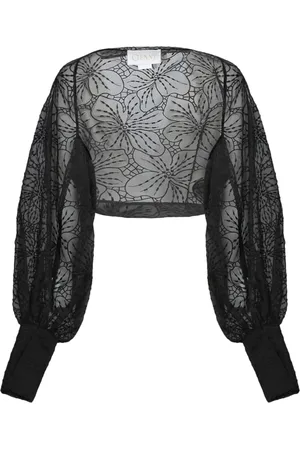GENNY Blouses, female, , XS, Floral Organza Jacket