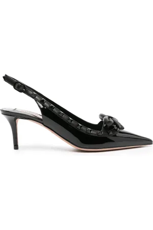 VALENTINO Leather Pump with Bow Detailing
