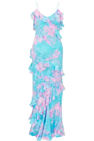 LOVESHACKFANCY Pastel Ruffle Maxi Dress