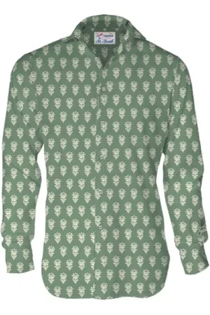 MC2 SAINT BARTH Linen Mens Shirt with French Collar