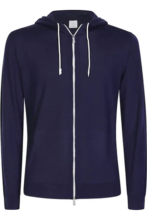 ELEVENTY Sporty Full Zip Hooded Wool Jumper