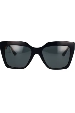 VERSACE Sunglasses, unisex, , 56 MM, Square Sunglasses in Dark Grey