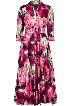 SAMANTHA SUNG Shirt Dresses, female, , XL, Elegant Aster Dress Shirt Collar Midi