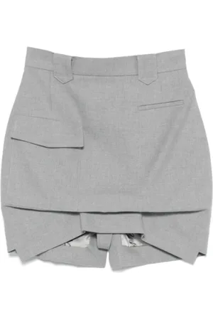 Vivienne Westwood Short Shorts, female, , S, Grey Cargo Mini Skirt