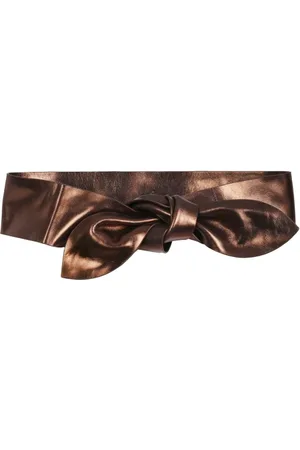 Cortana Jin 6, knotted dark bronze leather belt