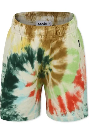 Molo Shorts, male, , 2 Y, Tie-Dye Cotton Sporty Shorts