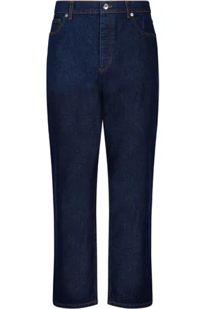 Maison Kitsuné Straight Jeans, male, , W30, Indigo Straight Denim Jeans
