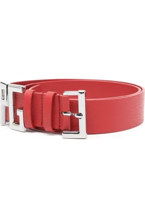 Jean Paul Gaultier Leather Belt with Metal Letters