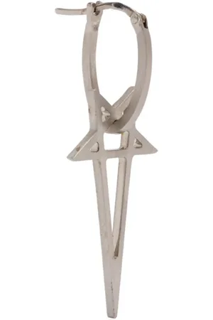 Rick Owens Earrings, male, , ONE SIZE, Pentagram Palladio Earring