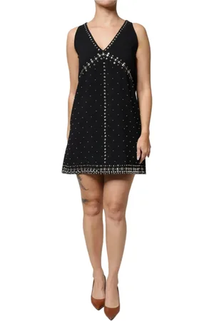 Pinko Short Dresses, female, , M, Embellished Sleeveless Shift Mini Dress