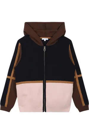 Chloé Sweatshirts, male, , 10 Y, Colour Block Hooded Sweatshirt