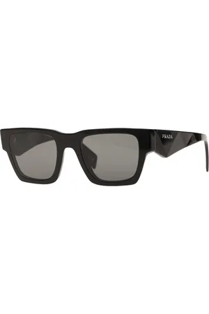 Prada Sunglasses, male, , ONE SIZE, Geometric Sunglasses with Dark Grey Lenses