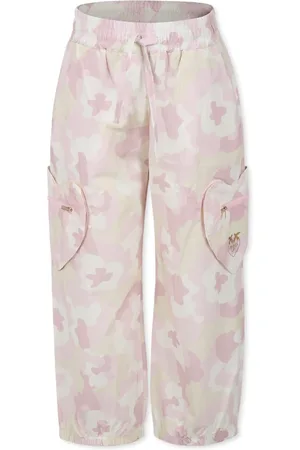 Pinko Trousers, unisex, , 6 Y, Camouflage Cotton Casual Trousers