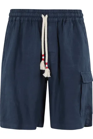 MC2 SAINT BARTH Casual Shorts, male, , XL, Linen Cargo Bermuda Shorts