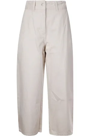 STUDIO NICHOLSON Wide Trousers, female, , 2XS, Jeans with White Details