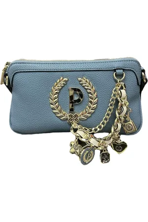 Pollini Cross Body Bags, female, , ONE SIZE, Tortoiseshell Acrylic Shoulder Bag with P-Alloro Logo