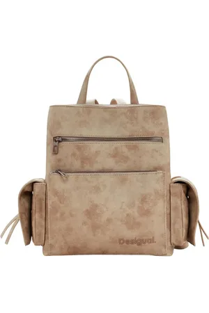 Desigual Backpacks, female, , ONE SIZE, Multi-pocket suede effect backpack