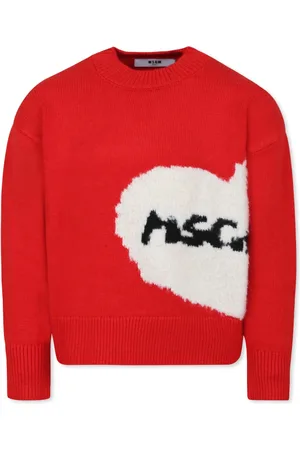 Msgm Heart Jacquard Jumper