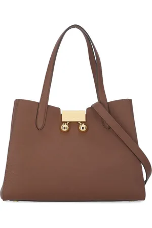 Marni Tote Bags, female, , ONE SIZE, Leather Shoulder Bag with Handles