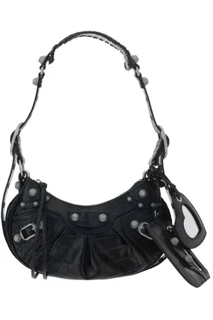 Balenciaga Shoulder Bags, female, , ONE SIZE, Le Cagole Shoulder Bag with Croc-Effect