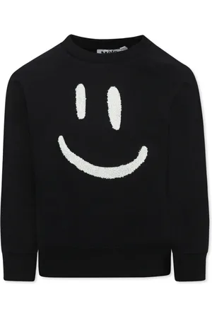 Molo Sweatshirts, unisex, , 3 Y, Smiley Embroidered Sweatshirt