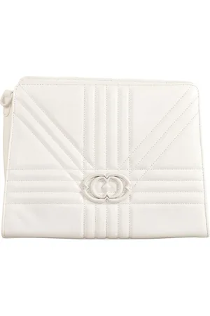 La Carrie Grate Leather Shoulder Bag with Zipper