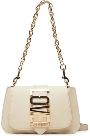 Moschino Shoulder Bags, female, , ONE SIZE, Shoulder Bag with Gold Logo Lettering