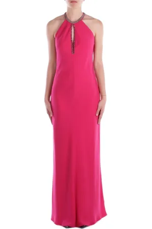 Max Mara Gowns, female, , S, Fuchsia Dress with Rhinestone Details