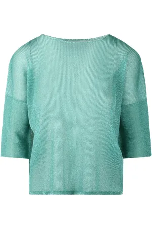 CIRCUS HOTEL Blouses, female, , XS, Shimmer Ribbed Top