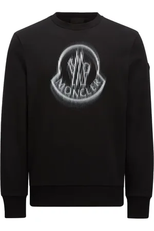 Moncler Sweatshirts, male, , XL, Blurred Logo Sweatshirt