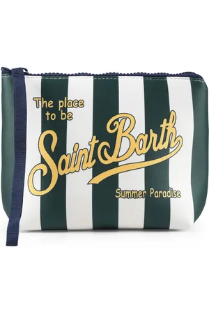 MC2 SAINT BARTH Striped Clutch Bag with Handle