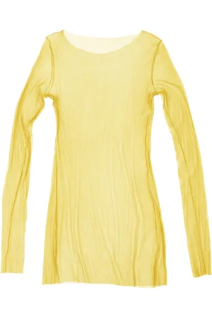 Cortana Long Sleeve Tops, female, , S, t de tul, top jaune