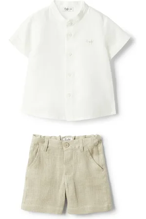 Il gufo Sets, unisex, , 6 M, Linen Shirt