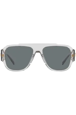 VERSACE Sunglasses, unisex, , 57 MM, Bold Pillow Shape Sunglasses Blue