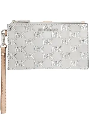 Michael Kors Wallets & Cardholders, female, , ONE SIZE, Embossed Silver Jet Set Wallet