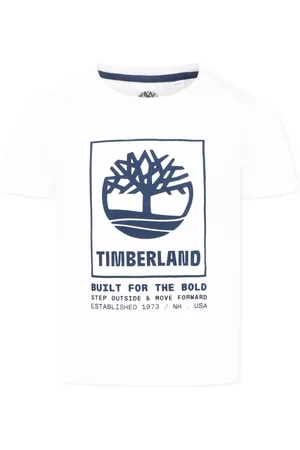 Timberland T-Shirts, unisex, , 16 Y, Cotton T-Shirt with Logo Print